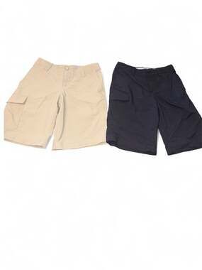Under Armour Boy's Performance Cargo Shorts Bundle Tan & Black